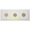 Image 2 : 3 DIMES, 1938, 1939, 1940