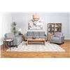 Image 1 : NEW GREY SOFA, LOVE-SEAT, & CHAIR SET ALL TOGETHER