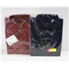 Image 1 : NEW MENS SHIRTS 1NAVY/1BURGANDY SIZE L