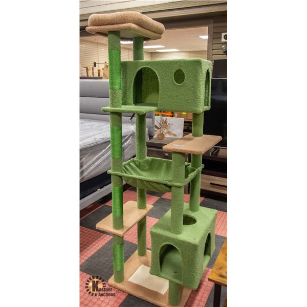 NEWLY ASSEMBLED MEOW SIR CAT TREE W/ CONDOS &