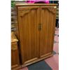Image 1 : SOLID WOOD WARDROBE H-55.25" W-18" L-36.5"