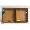 Image 1 : 2 SHADOWBOX FRAMES 13 INCH X 11 INCH