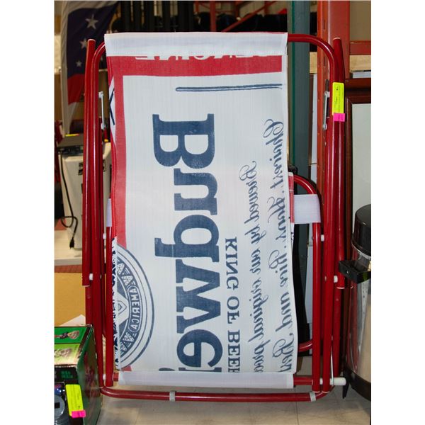 BUDWEISER FOLDING DECK CHAIR