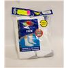 Image 1 : WHITE CREW SOCKS 12-16 SIZE 6-PACK FRUIT OF