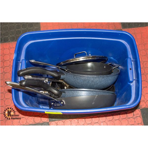 LOT OF PANS AND POTS