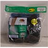 Image 1 : BLACK ANKLE SOCKS 12-16 SIZE 6-PACKS FRUIT OF