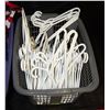 Image 1 : NEW LAUNDRY BASKET FULL OF HANGERS