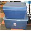 Image 1 : PAIR OF JUMBO TOTES/LIDS