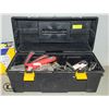Image 1 : TOOL BOX OF CARPET LAYING TOOLS & IRONS