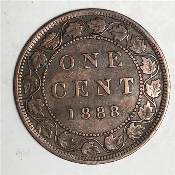 Canadian Large Cent 1888 VF++