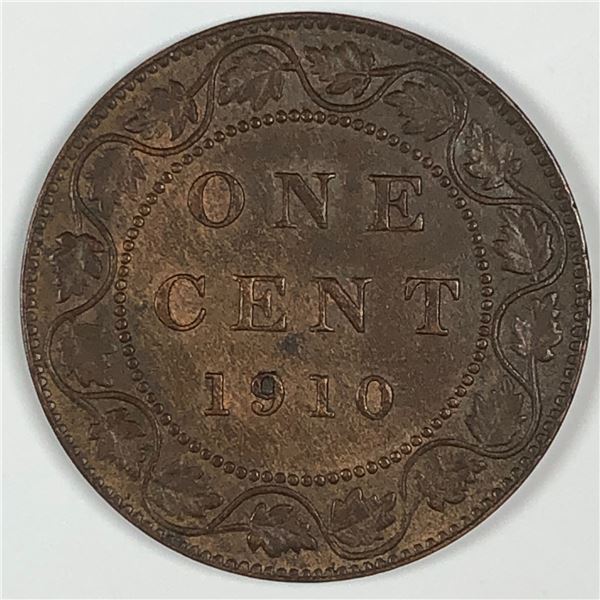 Canadian Large Cent 1910 EF++