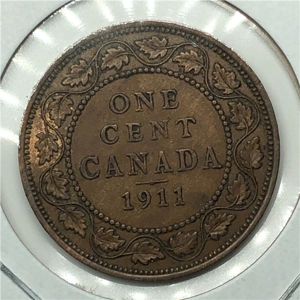 Canadian Large Cent 1911 VF