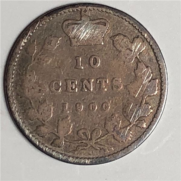 Canadian .10 Cent Dime 1900