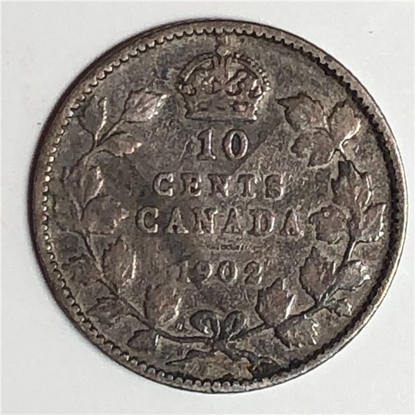 Canadian .10 Cent Dime 1902