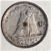 Image 1 : Canadian .10 Cent Dime 1950