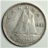 Image 1 : Canadian .10 Cent Dime 1953 SF