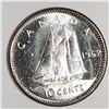 Image 1 : Canadian .10 Cent Dime 1962