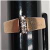 Image 2 : 10k Gold Baby Ring with 3 Diamonds 2g