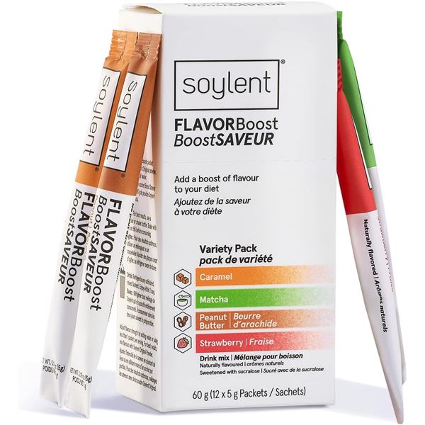 NEW 12 PACK OF SOYLENT FLAVOR BOOST DRINK MIXES