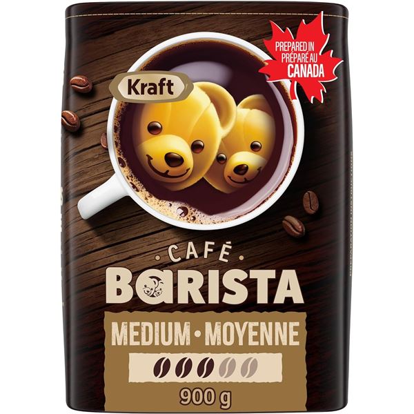 NEW 900G TIN OF KRAFT CAFE BARISTA MEDIUM ROASTED