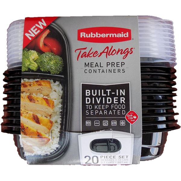 NEW 10 PACK OF RUBBERMAID TAKE ALONGS MEAL PREP