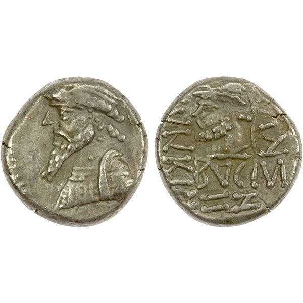 ELYMAIS: Kamnaskires V, ca. 54/3-33/2 BC, AR drachm (4.05g), Seleukeia on the Hedyphon, SE 26x, Choi