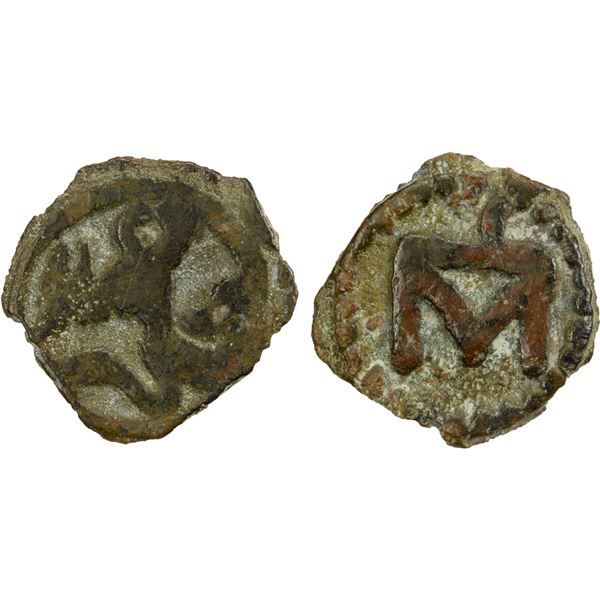 CHACH: Anonymous, probably 8th century, AE cash (1.88g), VF