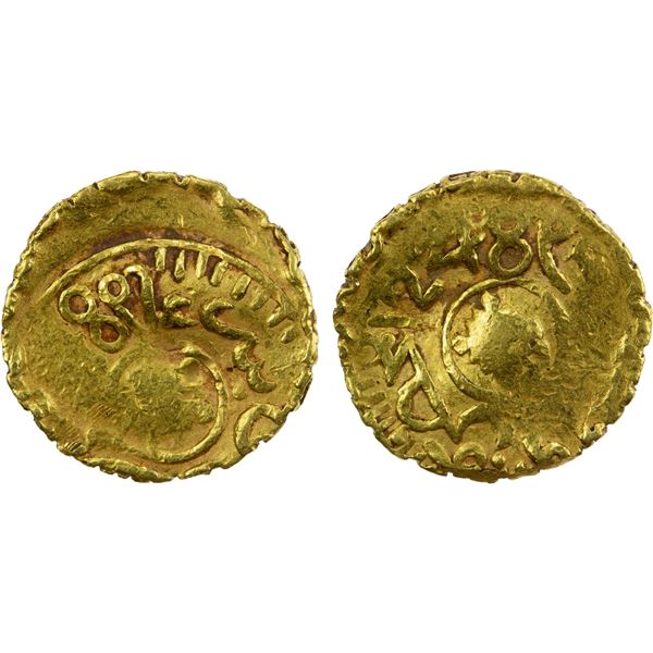 ALAWI SHARIF: 'Abd al-Rahman, 1822-1859, AV ½ bunduqi (1.66g), Fès, AH1248, crude VF