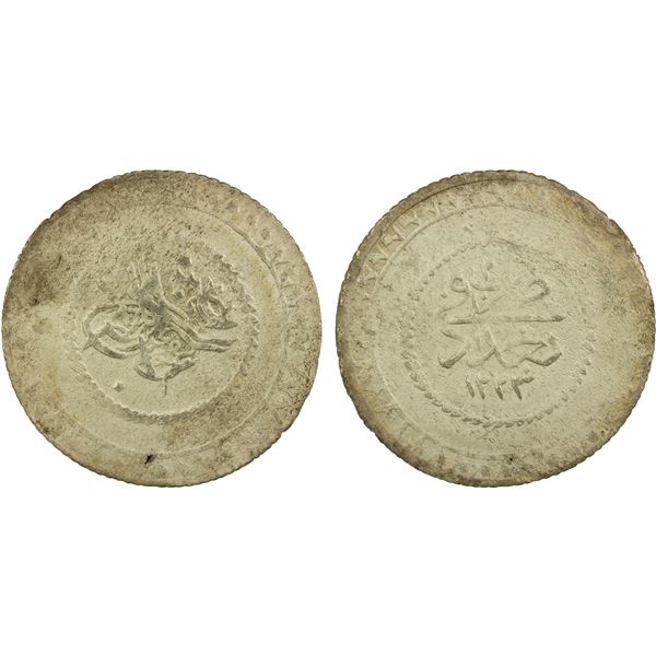 IRAQ: Mahmud II, 1808-1839, BI 5 kurush, Baghdad, AH1223 year 26, Fine