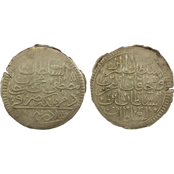 TURKEY: Mustafa II, 1695-1703, AR kurush, Edirne, AH1106, EF