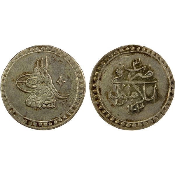 TURKEY: Selim III, 1789-1807, AR 10 para, Islambul, AH1203 year 3, AU