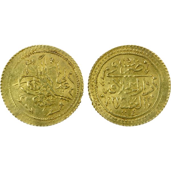 TURKEY: Mahmud II, 1808-1839, AR el-aliye surre altin (1.61g), Darulhilafe, AH1223 year 15, AU