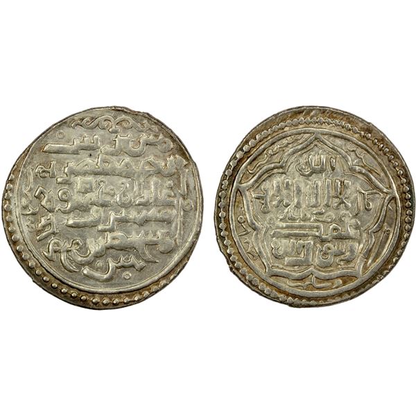 ILKHAN: Ghazan Mahmud, 1295-1304, AR double dirham (4.28g), Kashan, AH700//700, EF