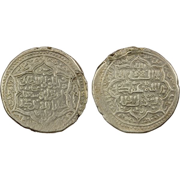 ILKHAN: Abu Sa'id, 1316-1335, AR dinar (6 dirhams) (11.65g), Madinat Damghan, AH71x, VF-EF