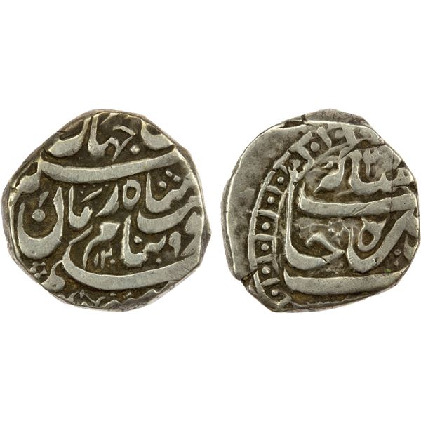 DURRANI: Shah Zaman, 1793-1801, AR rupee (10.89g), Derajat, AH1209 year 3, VF