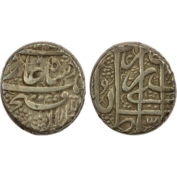 DURRANI: Fath Jang, 1842, AR rupee (9.41g), Kabul, AH(1258), VF