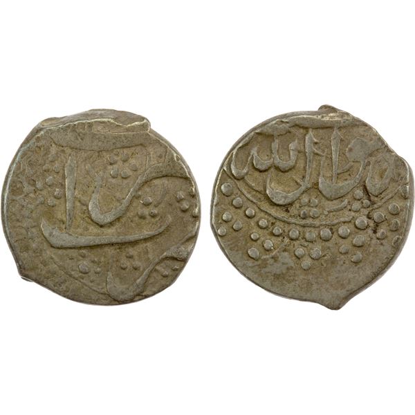 SADOZAI: Yar Muhammad Khah, 1842-1851, AR jendak (1.78g), Herat, DM, VF-EF