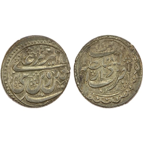 BARAKZAI: Sher 'Ali, 1863-1879, AR qiran (4.98g), Herat, AH1281, EF-AU