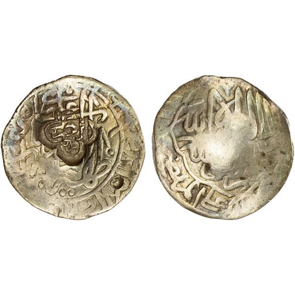 MUGHAL: Babur, 3rd reign, 1504-1530, AR shahrukhi (4.62g), NM, DM, EF on Fine host