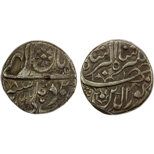 MUGHAL: Jahangir, 1605-1628, AR rupee, Delhi, AH1022, VF