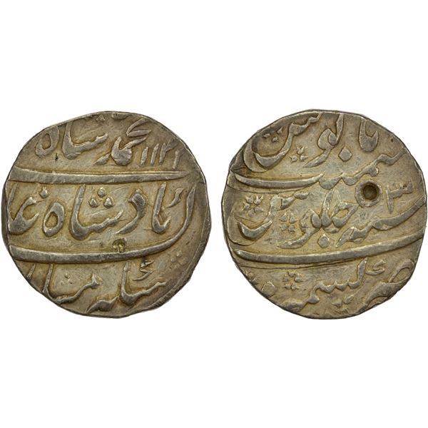 MUGHAL: Muhammad Shah, 1719-1748, AR rupee (11.42g), Kashmir, AH1133 year 3, EF