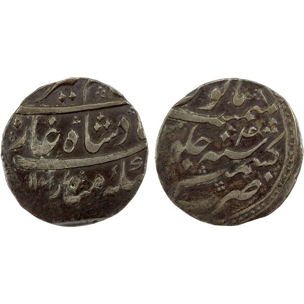 MUGHAL: Alamgir II, 1754-1759, AR rupee (11.15g), Kashmir, AH1171 year 4, VF