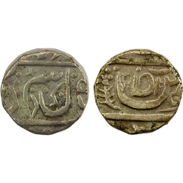 MALER KOTLA: Mahbub Ali Khan, 1846-1857, AR rupee (10.27g), ND, VF