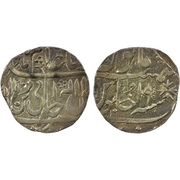 NARWAR: Mahadji Rao, 1761-1794, AR rupee, AH1190 year 19, EF