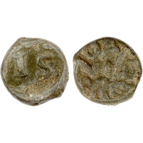 DANISH INDIA: Christian IV, 1588-1648, lead cash (4.37g), Tranquebar, ND, F-VF