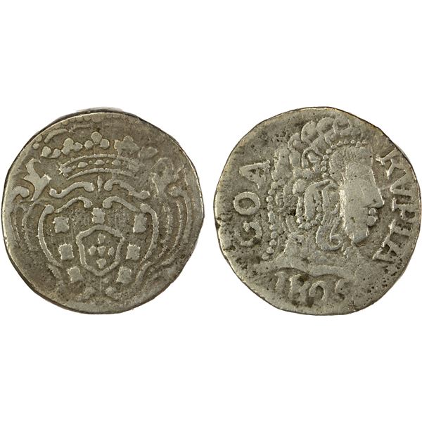 PORTUGUESE INDIA: GOA: João VI, as regent, 1799-1816, AR rupia (10.77g), 1805, F-VF