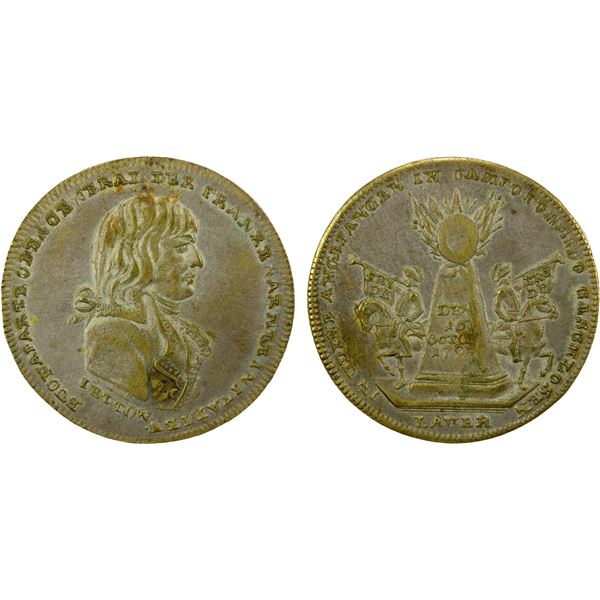 FRANCE: jeton (10.92g), 1797, EF