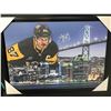 Image 1 : SIDNEY CROSBY SIGNED 20X29 FRAMED CANVAS FRAMEWORTH COA