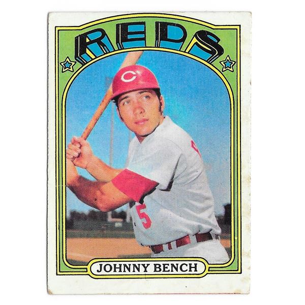 1972 Topps Johnny Bench Card #433