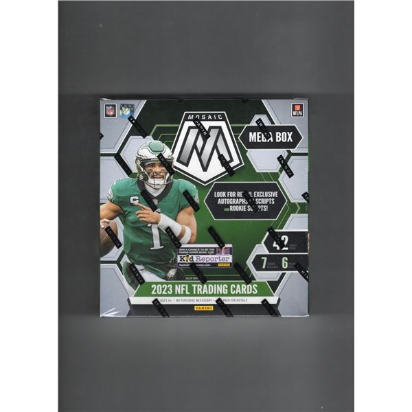 2023 Panini Mosaic Football Mega Box - 6 Packs per Box and 7 Cards per Pack. C.J. Stroud's rookie ca